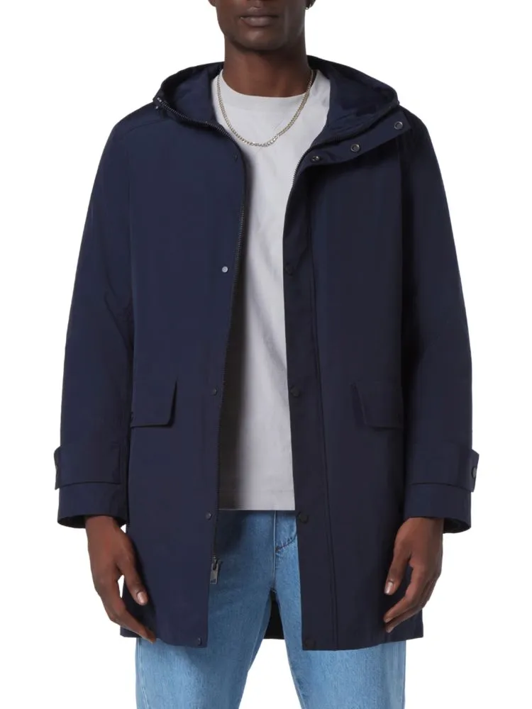 Andrew Marc Tucker Parka with Hood, Black
