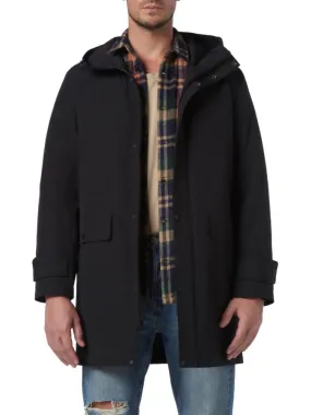 Andrew Marc Tucker Parka with Hood, Black