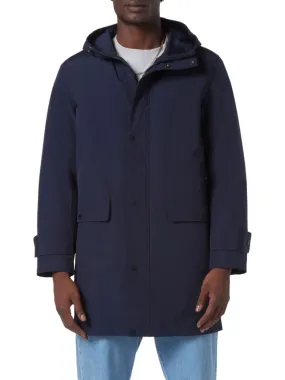 Andrew Marc Tucker Parka with Hood, Navy Blue