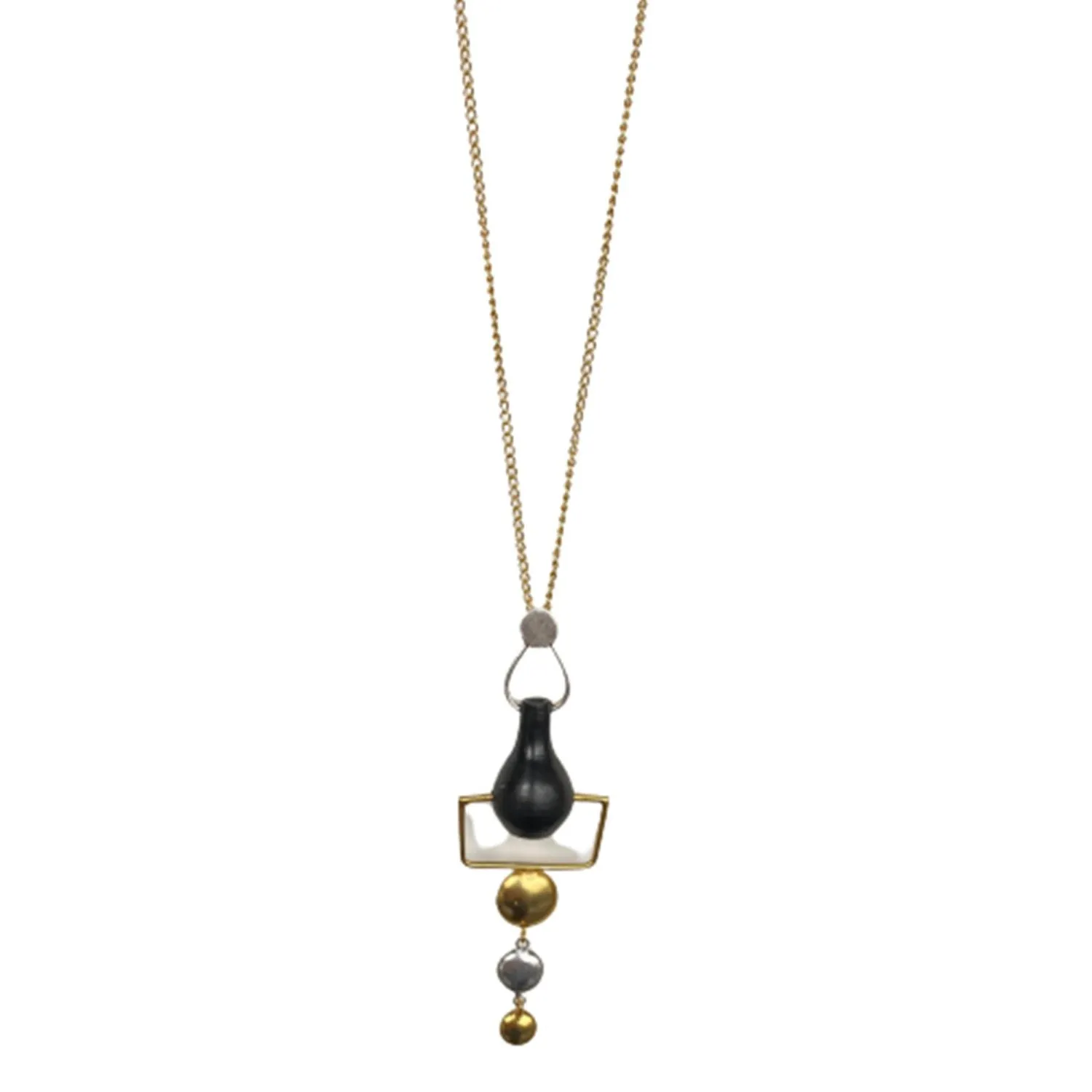 Artistic Pendant Neckpiece | 22kt Gold & 92.5 Silver Plated | Artistic | Hand Crafted