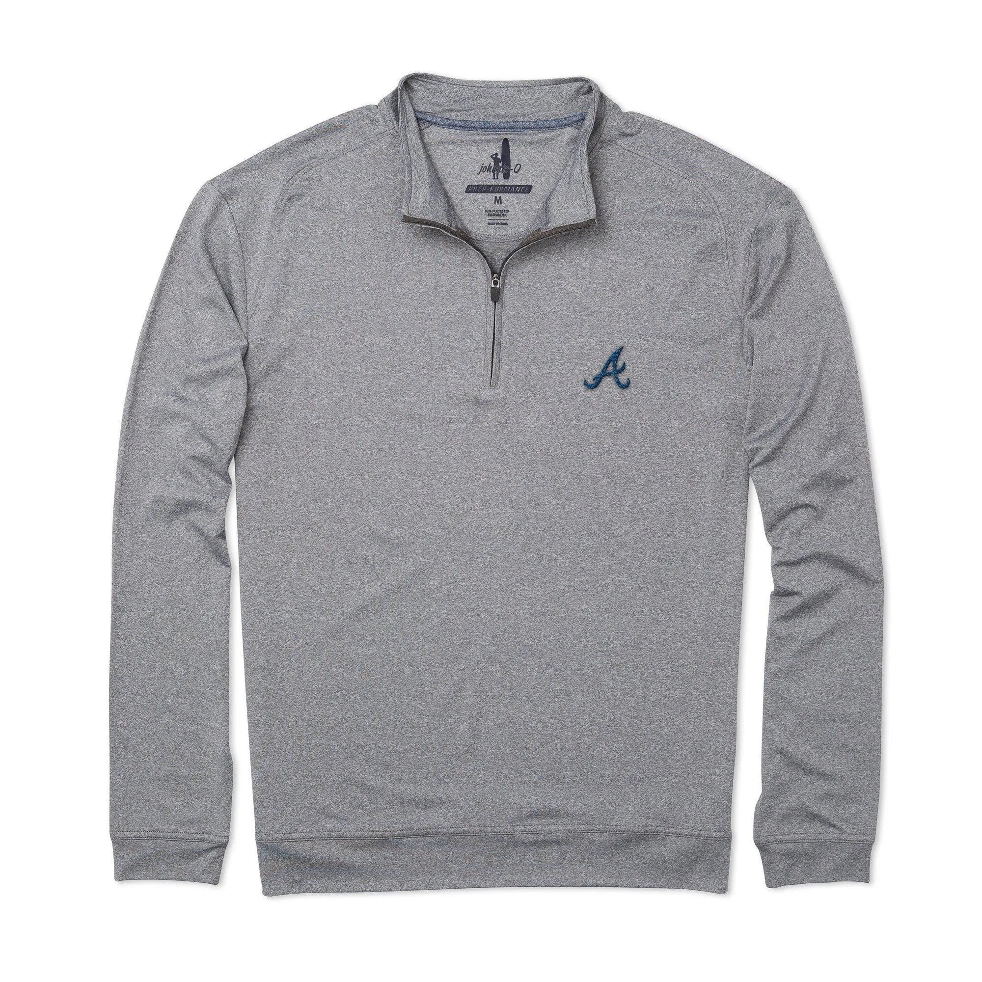 Atlanta Braves Flex PREP-FORMANCE 1/4 Zip Pullover