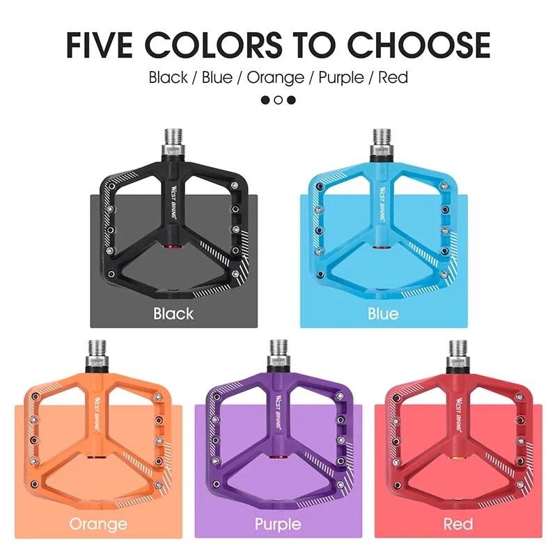 Bicycle Pedal Anti-slip Ultralight Nylon MTB Mountain Bike Pedal Sealed Bearings Pedals Bicycle Accessories Parts