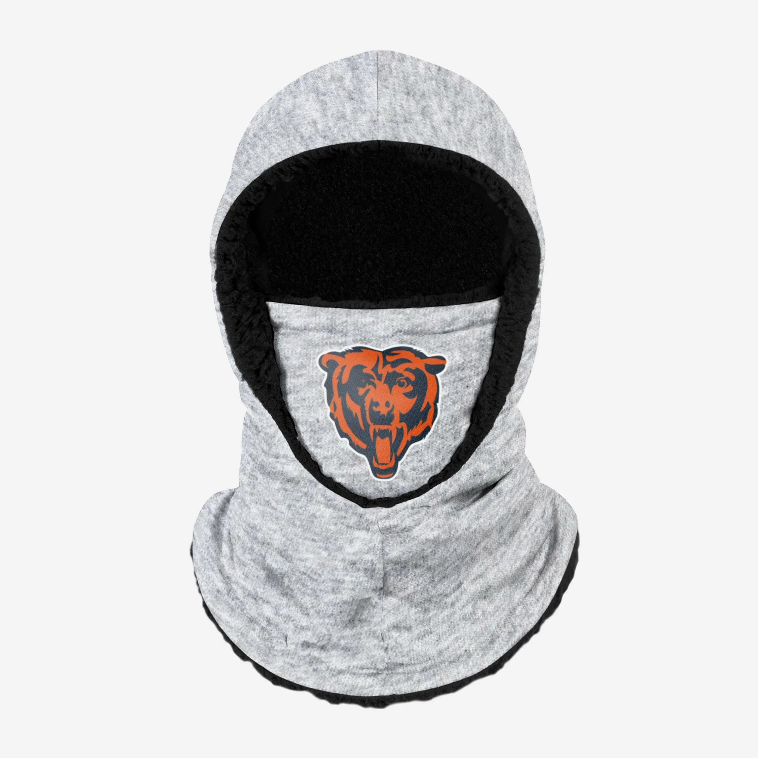 Chicago Bears Heather Grey Big Logo Hooded Gaiter