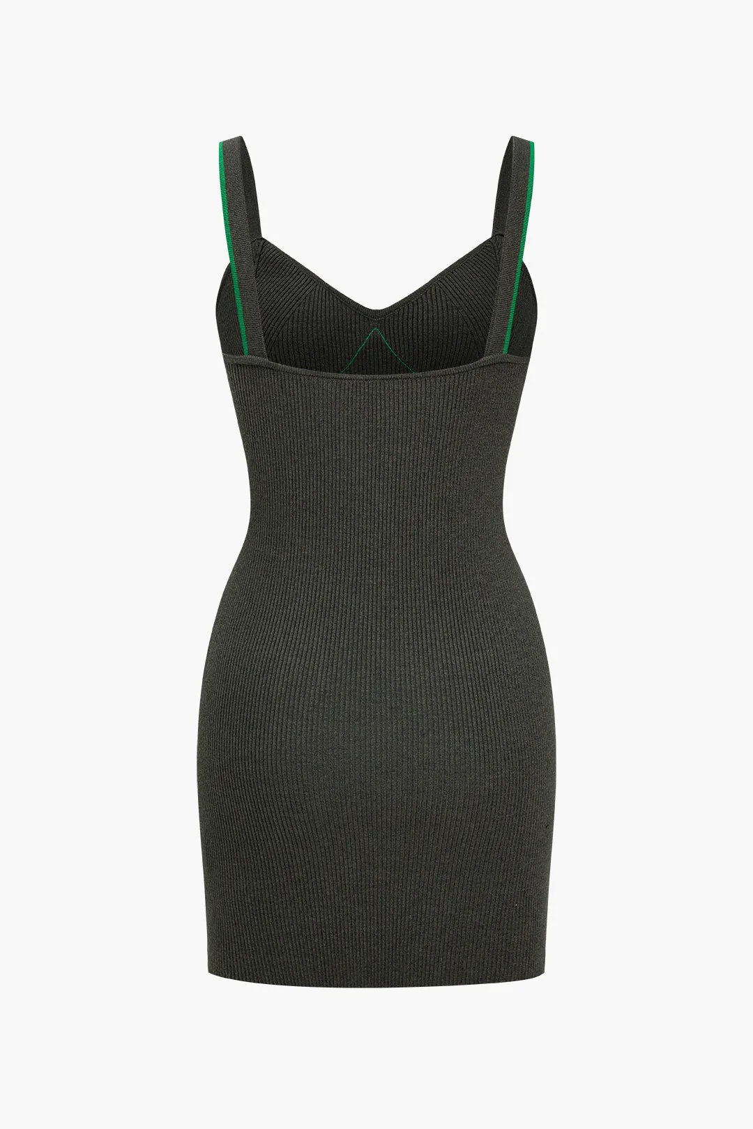 Color Block Strap Sweater Dress