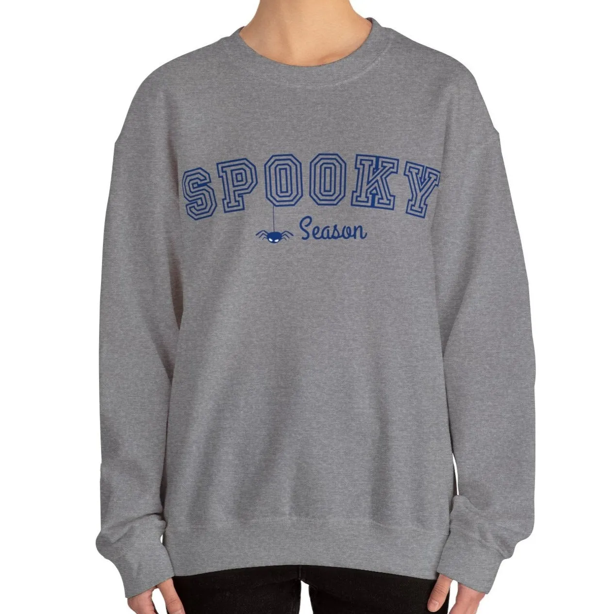 Eddy and Rita Women's Heavy Crewneck Sweatshirt - "Spooky Season" Halloween Graphic Pullover