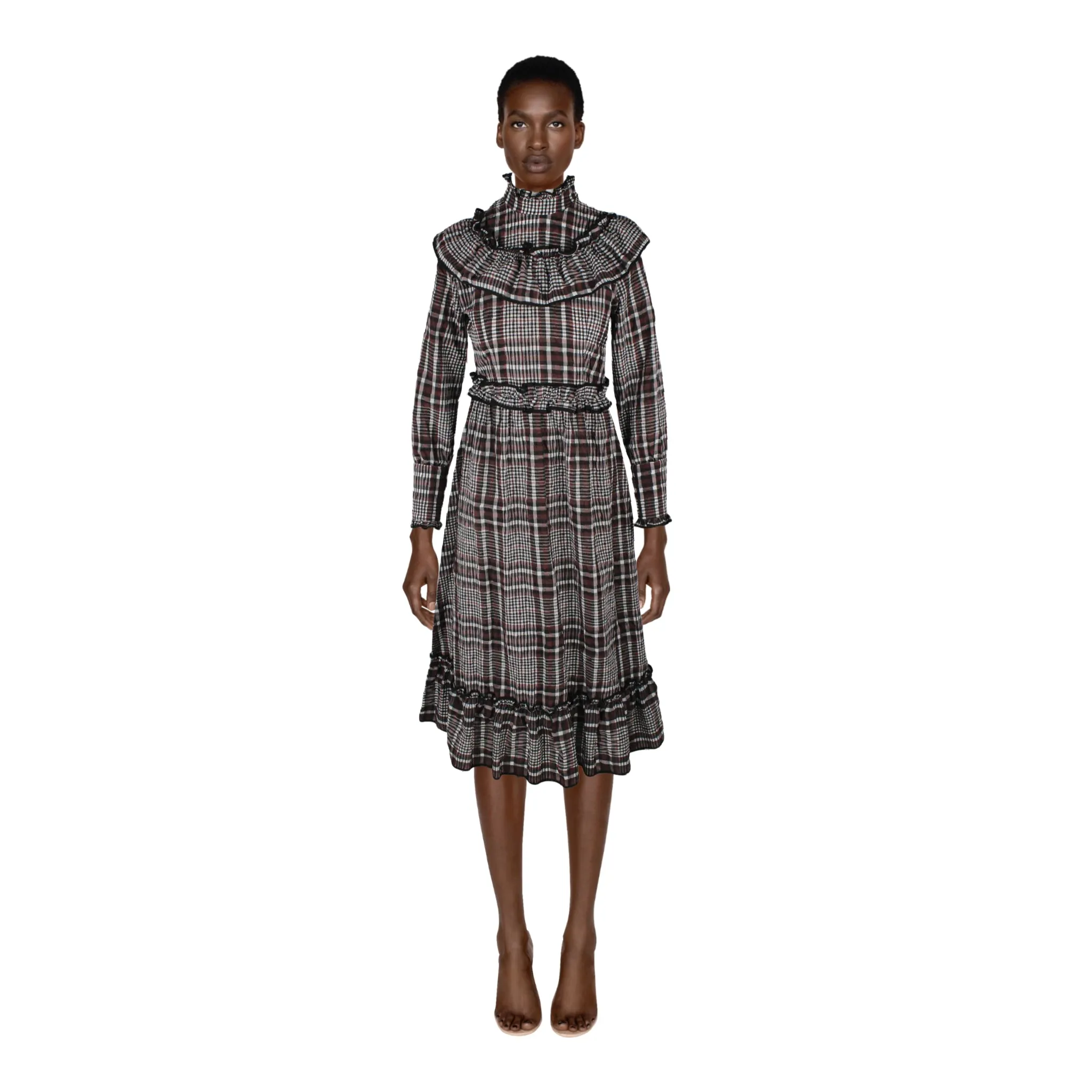Ganni Plaid Dress | 38