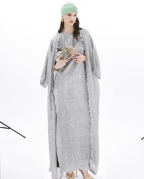 GLOW SILVER ABAYA