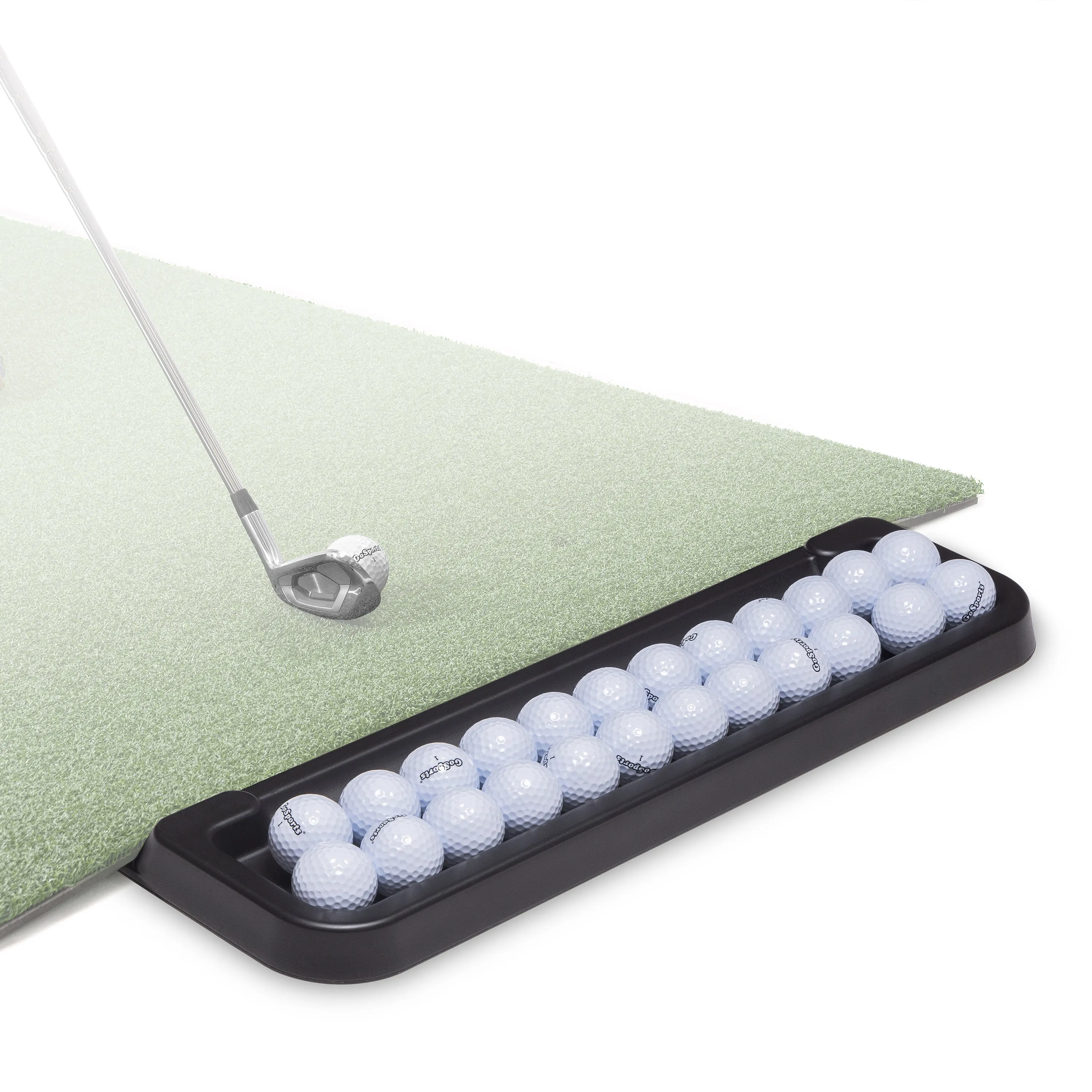 GoSports All-Weather Golf Ball Tray - 24 Ball Capacity - Black