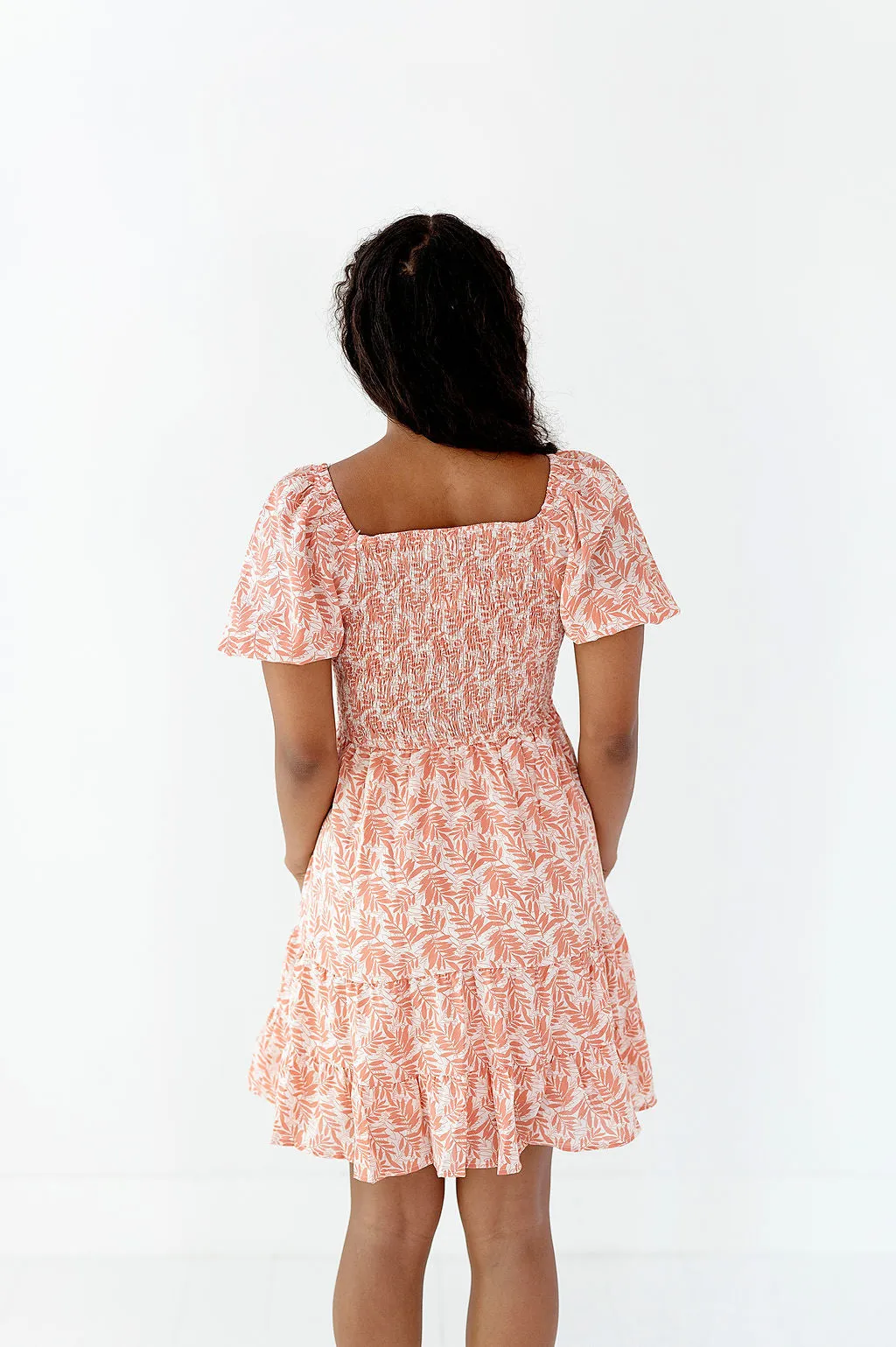 Grace Smocked Dress in Rosy Pink