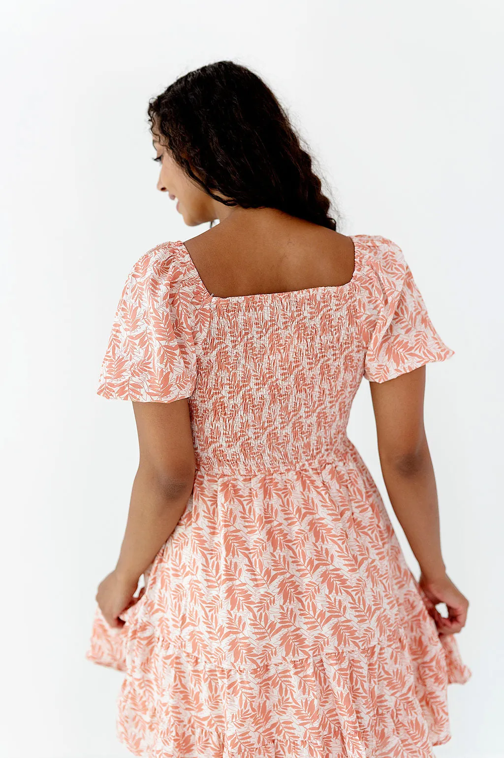 Grace Smocked Dress in Rosy Pink