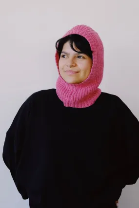 knit balaclava - jude - pink