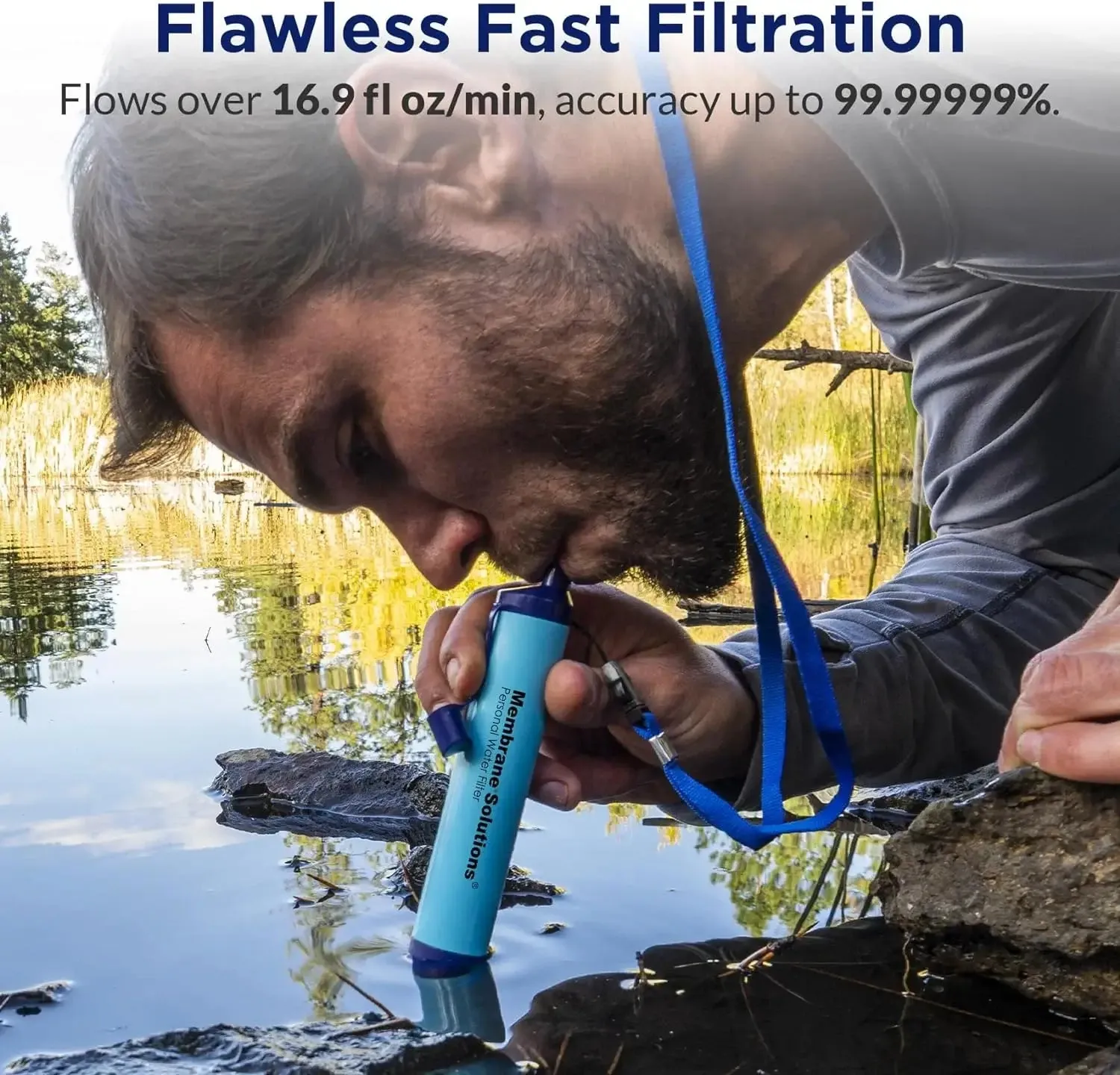 Membrane Solutions®️ Water Filter Straw