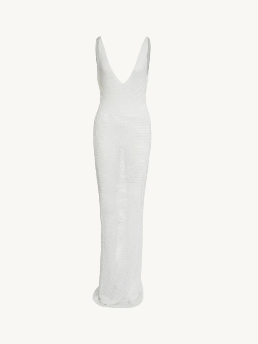 Metallic Dress White