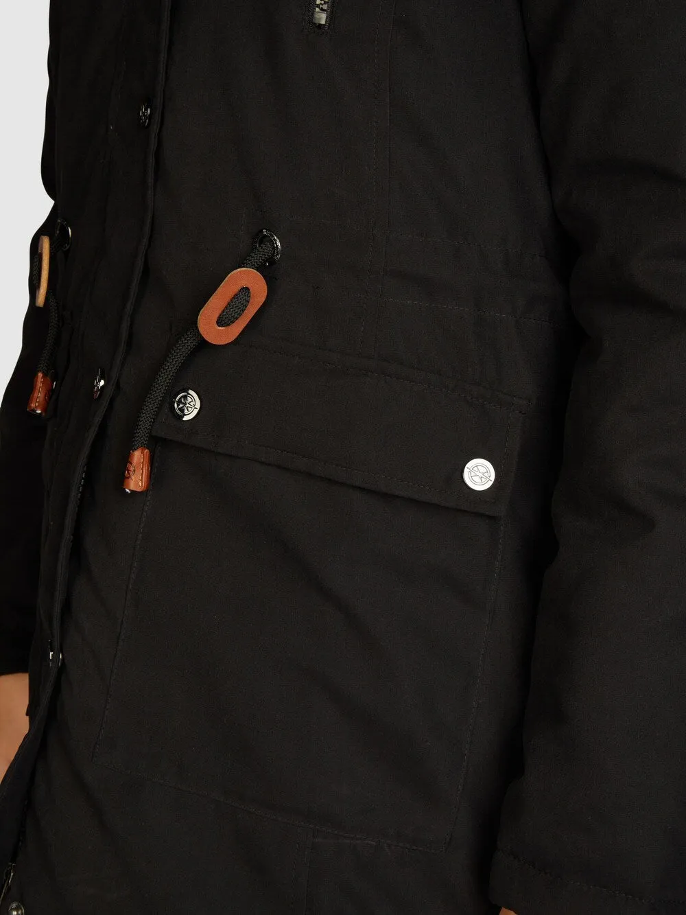 Navigazione off-season parka, black