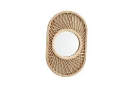 Oval Rattan Woven Wall Mirror ***Clearance***