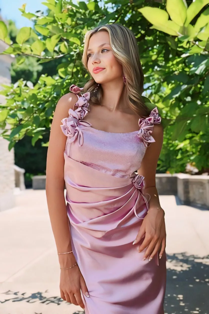 Satin Maxi Dress - Patina