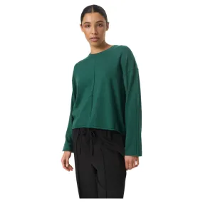 Soaked Womens Spina Boxy Crew Neck Pullover Rain Forest