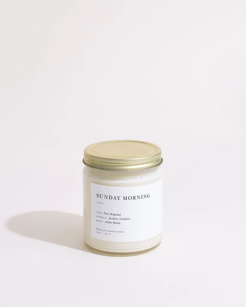 Sunday Morning Minimalist Candle