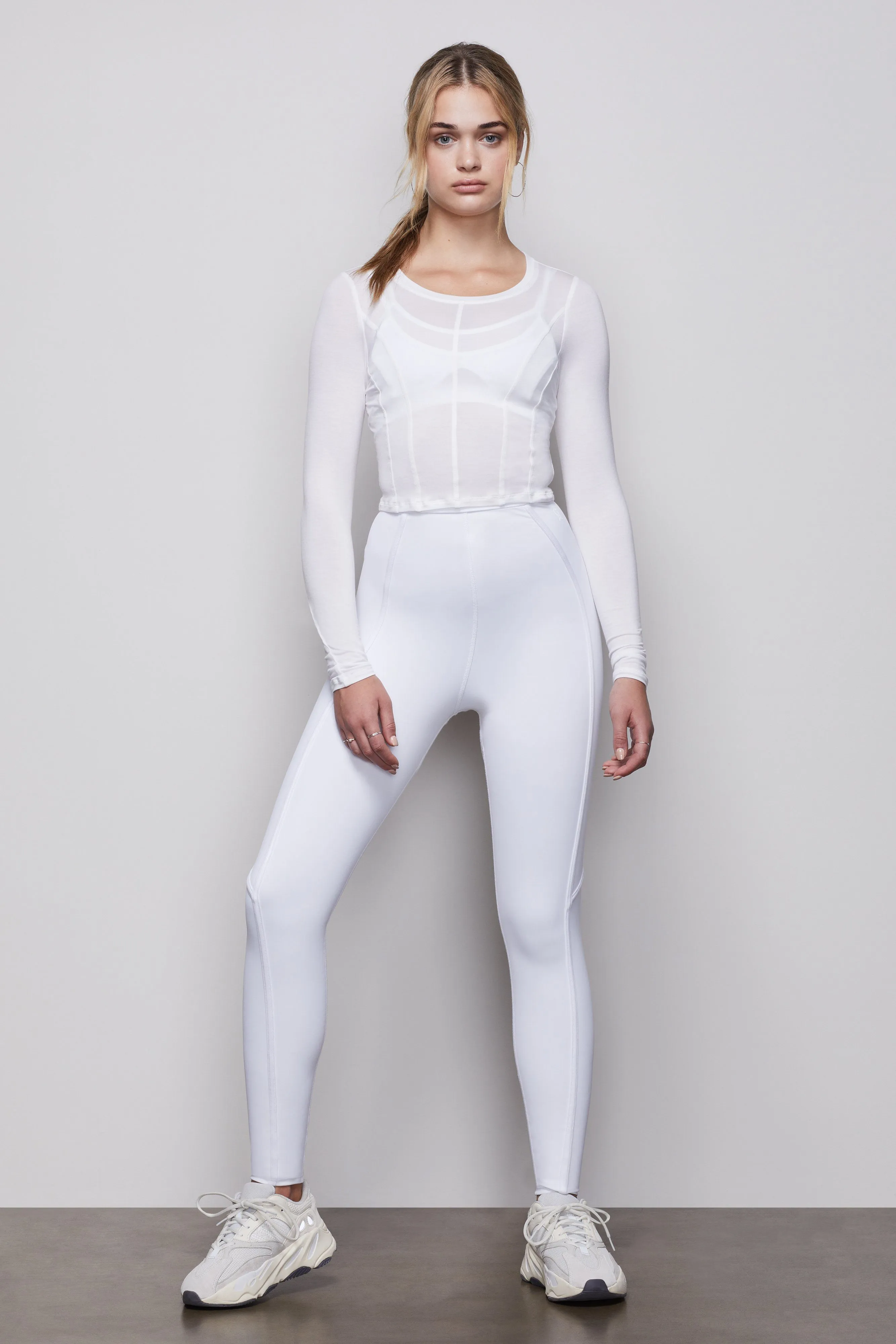 THE CORSET SEAM PULLOVER | WHITE001