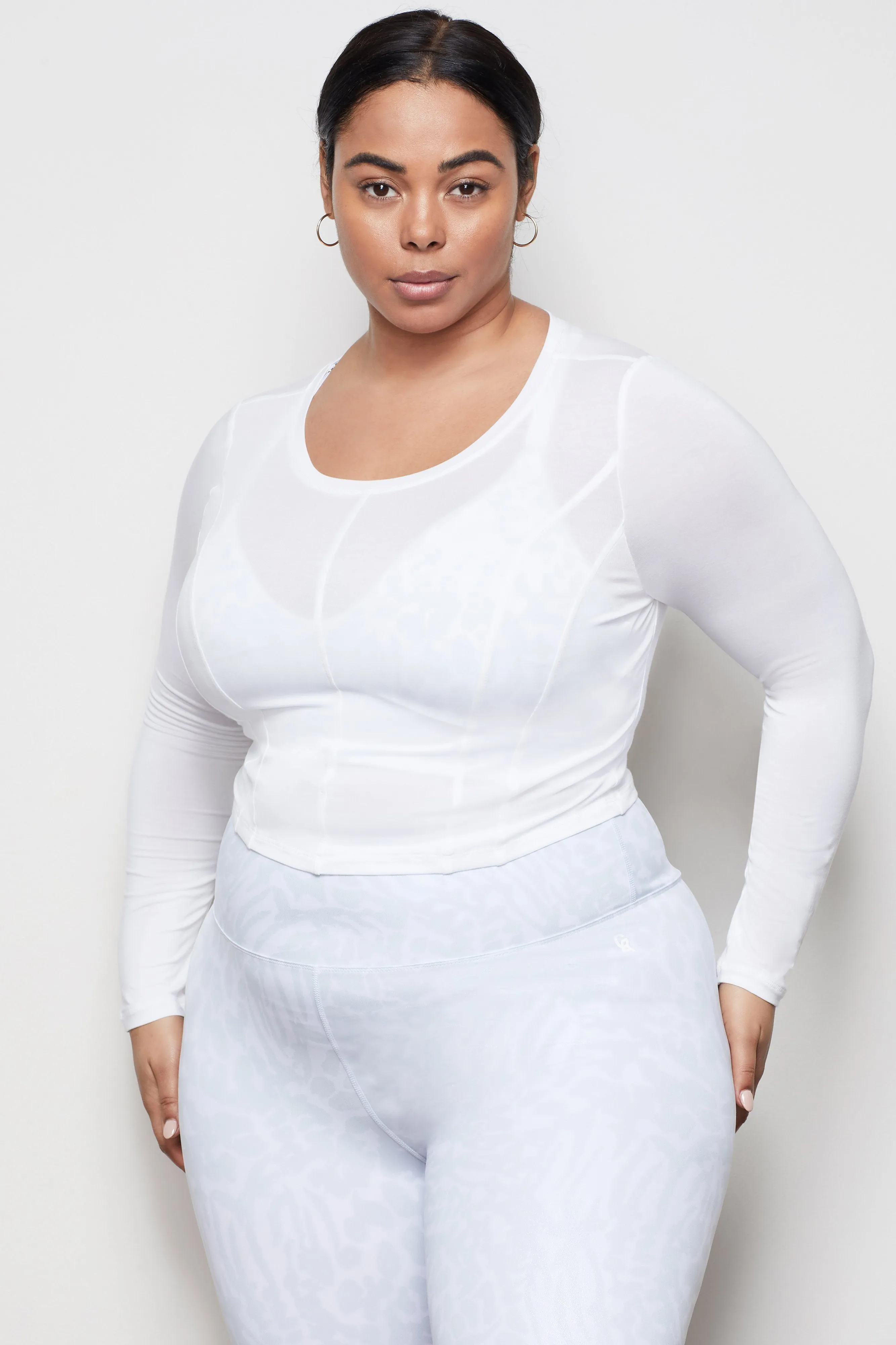 THE CORSET SEAM PULLOVER | WHITE001