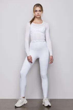 THE CORSET SEAM PULLOVER | WHITE001
