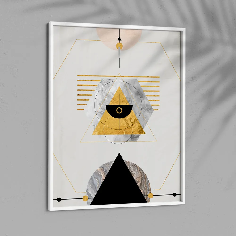 Trippy Geometry Abstract Painting