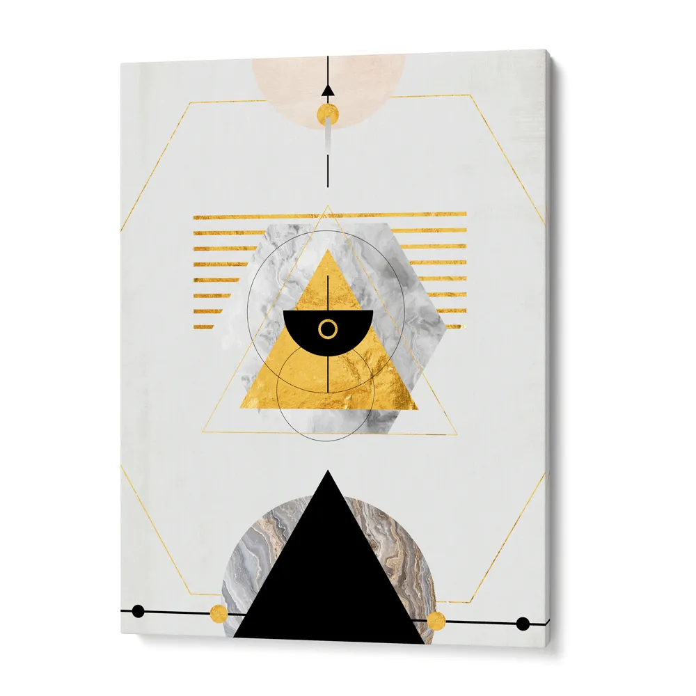 Trippy Geometry Abstract Painting