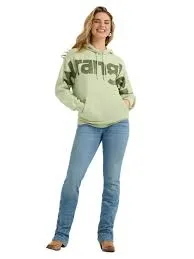 Wrangler Women's Mint Green Hoodie